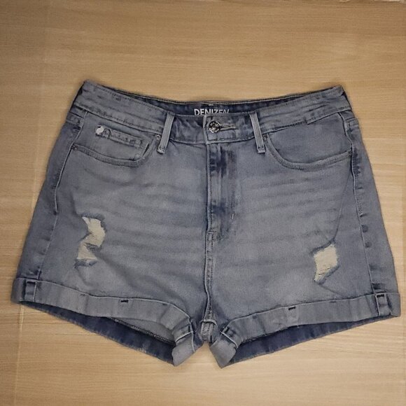 Denizen By Levi's Distressed Denim Mom Shorts - Picture 1 of 4